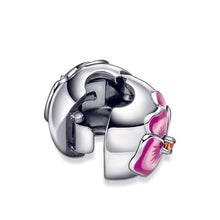 Load image into Gallery viewer, Pink Pansy Flower Clip Charm
