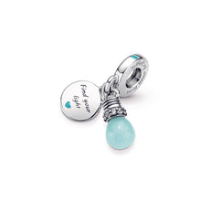 Load image into Gallery viewer, Glow-in-the-dark Lightbulb Double Dangle Charm
