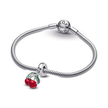 Load image into Gallery viewer, Asymmetrical Cherry Fruit Dangle Charm