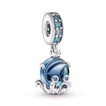 Load image into Gallery viewer, Murano Glass Cute Octopus Dangle Charm