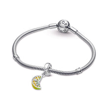Load image into Gallery viewer, Lemon Slice Sparkling Fruit Dangle Charm