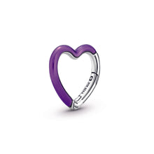 Load image into Gallery viewer, Pandora ME Bright Purple Styling Heart Connector