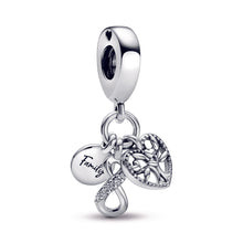 Load image into Gallery viewer, Family Infinity Triple Dangle Charm