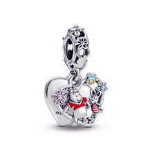 Load image into Gallery viewer, Disney Winnie the Pooh & Piglet Double Dangle Charm