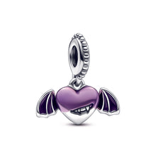 Load image into Gallery viewer, Vampire Winged Heart Dangle Charm