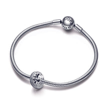 Load image into Gallery viewer, Pandora Logo, Pavé & Beads Charm