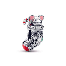 Load image into Gallery viewer, Festive Mouse & Stocking Charm