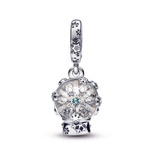 Load image into Gallery viewer, Snowflake Snowglobe Dangle Charm