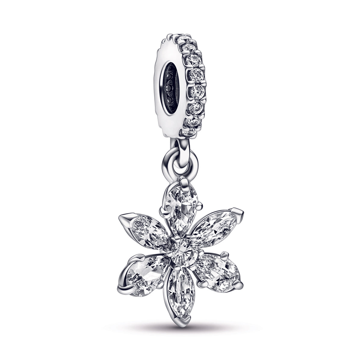アクセサリー Sparkling Herbarium Cluster Charm Pandora Moments Sparkling Herbarium Cluster Charm