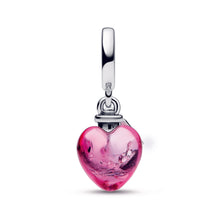 Load image into Gallery viewer, Love Potion Murano Glass Heart Dangle Charm