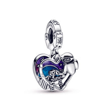 Load image into Gallery viewer, Disney Pixar Wall-E & Eve Glow-in-the-dark Dangle Charm