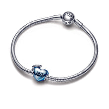 Load image into Gallery viewer, Blue 2023 Graduation Heart Charm