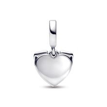 Load image into Gallery viewer, Heart & Dog Double Dangle Charm