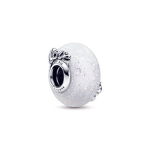 Load image into Gallery viewer, Glittery White Murano Glass Mum & Love Charm