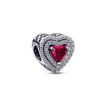 Load image into Gallery viewer, Sparkling Levelled Heart Charm