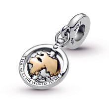 Load image into Gallery viewer, Spinning World Dangle Charm
