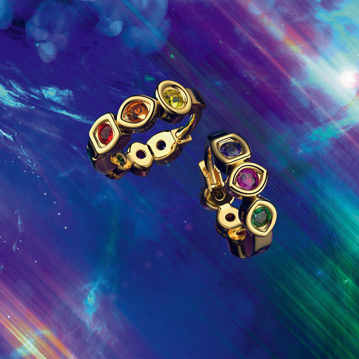 Rainbow hot sale earrings pandora
