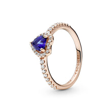 Load image into Gallery viewer, Sparkling Elevated Heart Ring