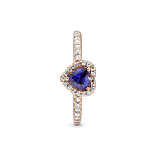 Load image into Gallery viewer, Sparkling Elevated Heart Ring