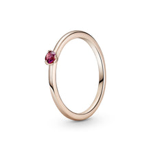 Load image into Gallery viewer, Red Solitaire Ring