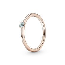 Load image into Gallery viewer, Light Blue Solitaire Ring