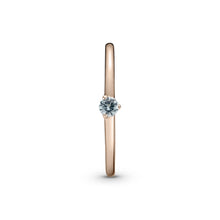 Load image into Gallery viewer, Light Blue Solitaire Ring