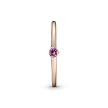 Load image into Gallery viewer, Pink Solitaire Ring