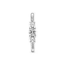 Load image into Gallery viewer, Clear Three-Stone Ring
