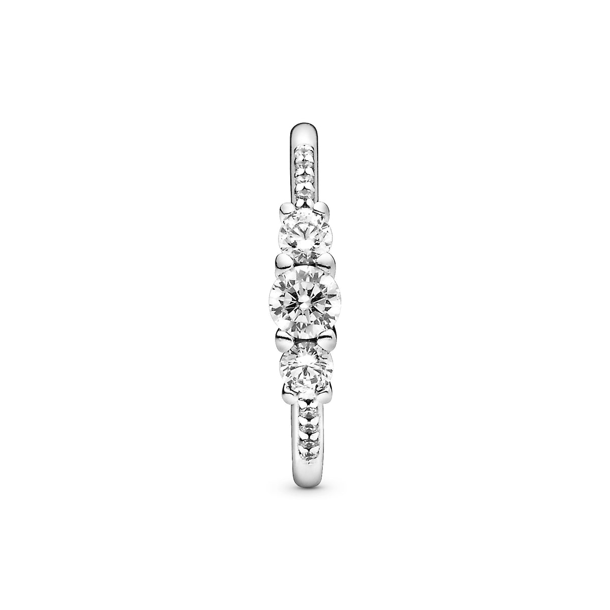 Pandora clear 3 stone best sale ring