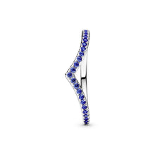 Load image into Gallery viewer, Pandora Timeless Wish Sparkling Blue Ring