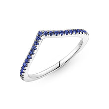 Load image into Gallery viewer, Pandora Timeless Wish Sparkling Blue Ring