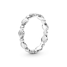 Load image into Gallery viewer, Beaded Seashell Band Ring