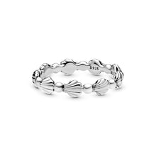 Load image into Gallery viewer, Beaded Seashell Band Ring