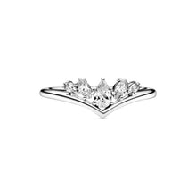 Load image into Gallery viewer, Sparkling Pear & Marquise Wishbone Ring