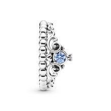 Load image into Gallery viewer, Disney Cinderella Blue Tiara Ring