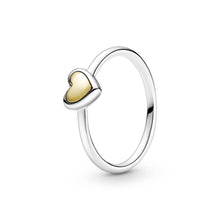 Load image into Gallery viewer, Domed Golden Heart Ring