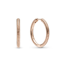 Load image into Gallery viewer, Pandora Moments Charm Hoop Earrings