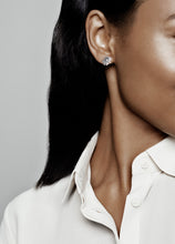 Load image into Gallery viewer, Pavé Daisy Flower Statement Stud Earrings