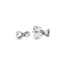 Load image into Gallery viewer, Sparkling Infinity Stud Earrings