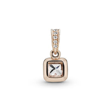 Load image into Gallery viewer, Square Sparkle Halo Pendant