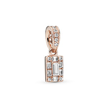 Load image into Gallery viewer, Sparkling Square Halo Pendant