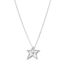 Load image into Gallery viewer, Pavé Asymmetric Star Collier Necklace