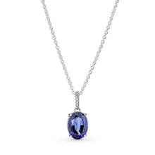 Load image into Gallery viewer, Sparkling Statement Halo Pendant Necklace