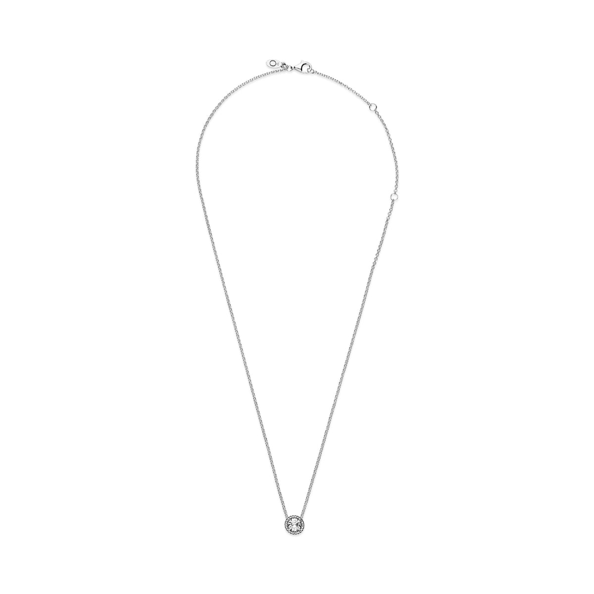 Pandora round sparkle halo necklace cheap