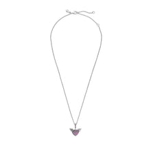 Load image into Gallery viewer, Pavé Heart & Angel Wings Necklace
