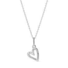 Load image into Gallery viewer, Sparkling Freehand Heart Pendant Necklace
