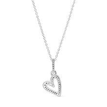 Load image into Gallery viewer, Sparkling Freehand Heart Pendant Necklace