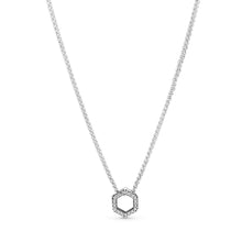 Load image into Gallery viewer, Sparkling Honeycomb Hexagon Collier Necklace