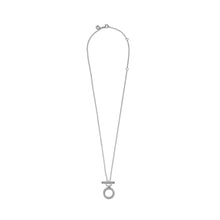 Load image into Gallery viewer, Double Hoop T-bar Necklace