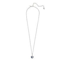 Load image into Gallery viewer, Sparkling Blue Moon & Stars Heart Necklace